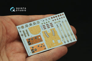 Quinta Studio QD32239 Fokker D.VII 3D-Printed &amp;amp; coloured Interior on decal paper (Wingnut Wings) 1/32 – immagine 2