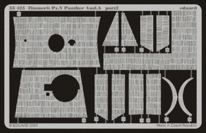 Eduard 35425 Zimmerit Panther Ausf. A 1/35 Tamiya – zdjęcie 2