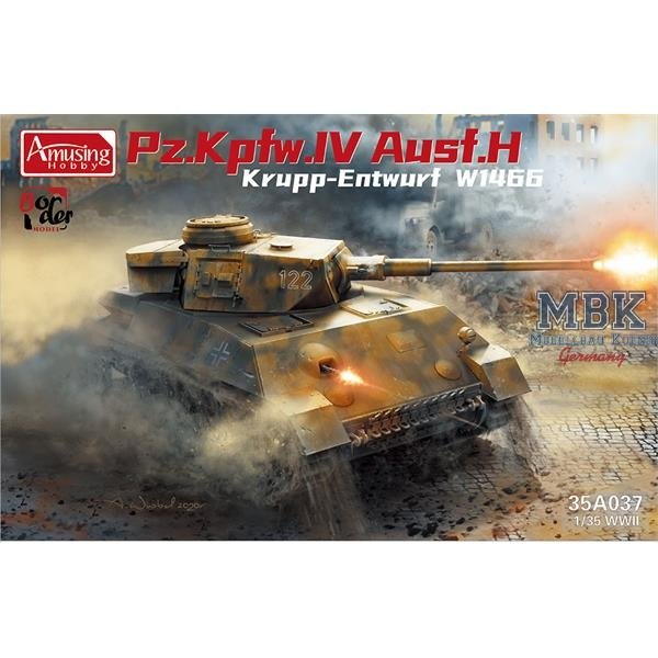 Amusant Hobby 35A037 Panzer IV Ausf.H Krupp Entwurf W1466 1/35