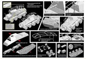 Dragon 7444 Sd.Kfz.263 Funkspahwagen (8-Rad) 1/72 – image 2