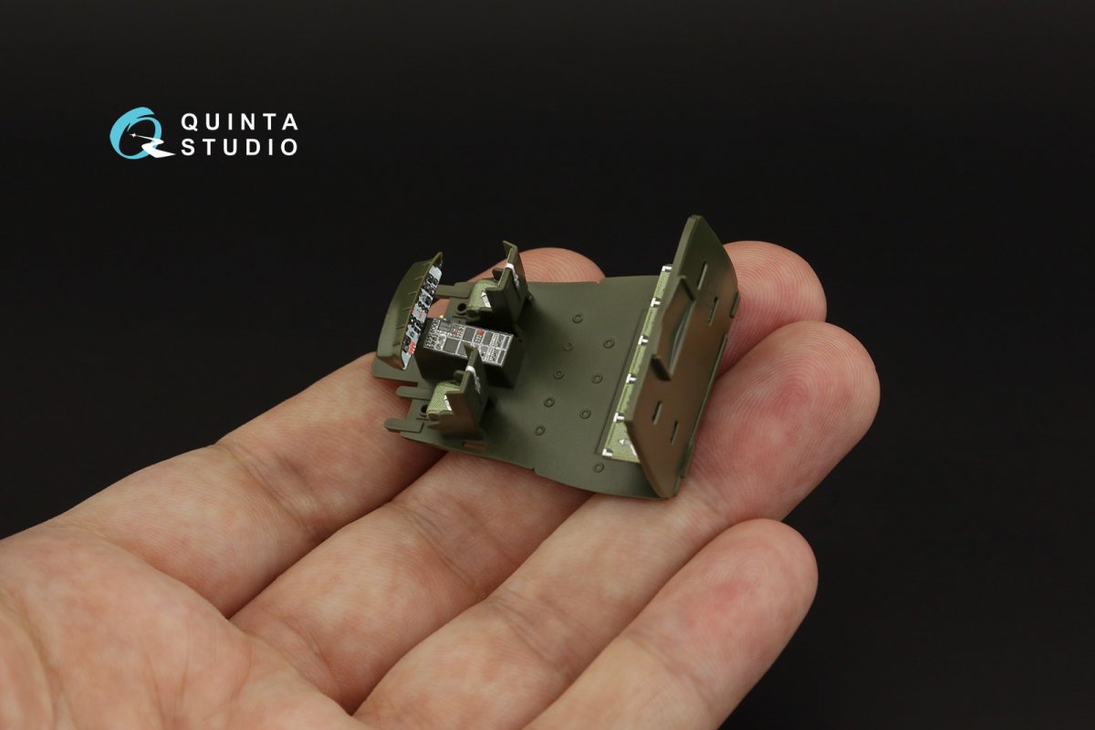 Quinta Studio QD72046 Uh-1B 3D-Printed &amp;amp; coloured Interior on decal paper (Italeri) 1/72 – zdjęcie 9