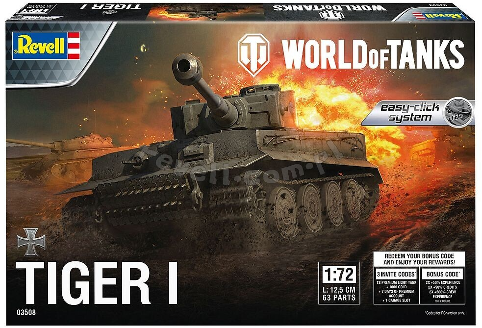 Revell 03508 Tiger I &amp;quot;Easy Click&amp;quot; World of Tanks 1/72