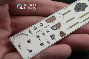 Quinta Studio QD48009 I-16 type 18/24 3D-Printed &amp;amp; coloured Interior on decal paper (for all kits) 1/48 – immagine 4