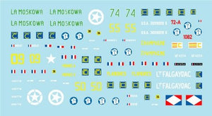 Star Decals 72-A1082 French Sherman Mix. M4A1, M4A3 105mm, M4A3 76mm and M4A3E2 Jumbo 1/72 – Bild 2