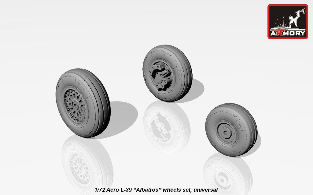 Armory Models AW72026 AERO L-39 Albatros wheels 1/72 – Bild 3