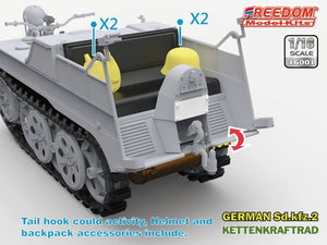 Freedom 16001 Sd.Kfz. 2 Kettenkraftrad Typ HK 101 1/16 – immagine 3