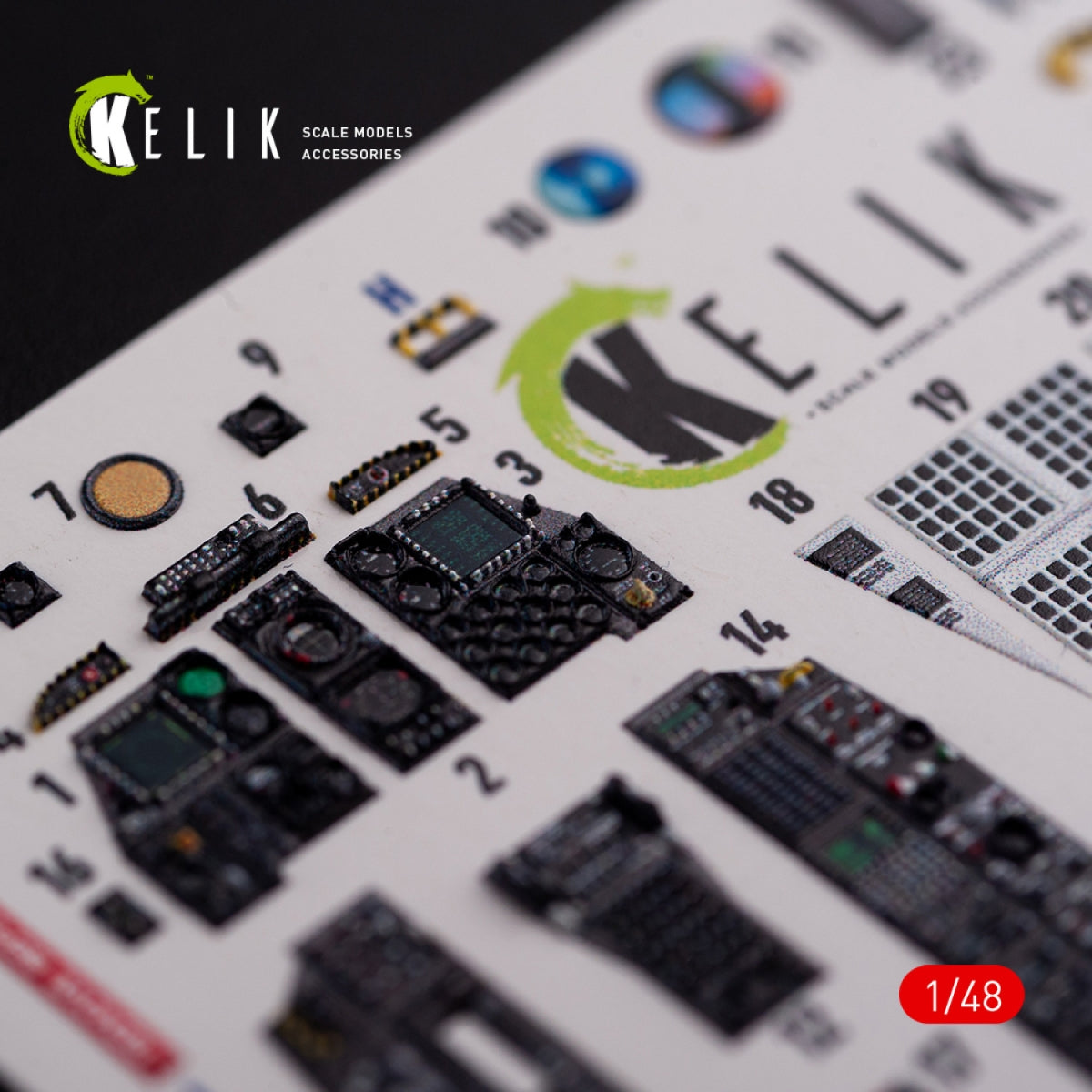 KELIK K48017 A-10C &amp;quot;Thunderbolt&amp;quot; interior 3D decals for Academy kit 1/48 – image 4