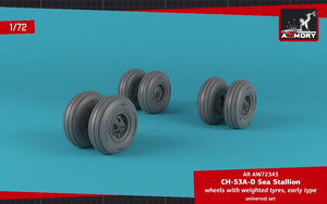 Roues Armory Models AW72343 CH-53 Sea Stallion avec pneus lestés, échelle 1/72 (début de la série) – image 3