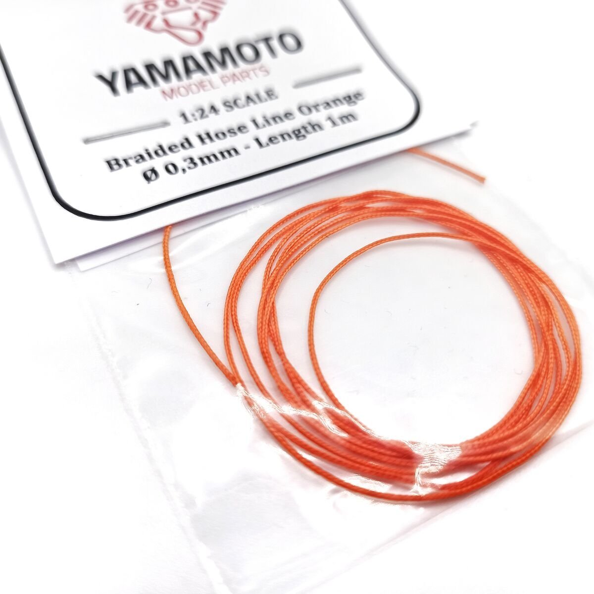 Tuyau tressé Yamamoto YMPTUN90 orange 0,3 mm 1 m 1/24