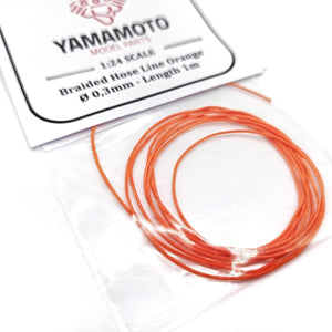 Tuyau tressé Yamamoto YMPTUN90 orange 0,3 mm 1 m 1/24