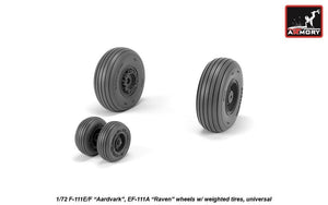 Armory Models AW72338 F-111E/F Aardvark / EF-111A Raven wheels w/ weighted tires 1/72 – Bild 3