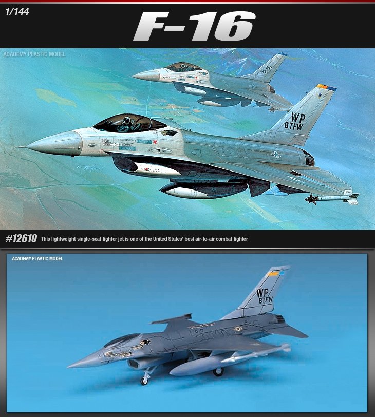 Academy 12610 F-16 1/144 – imagen 3
