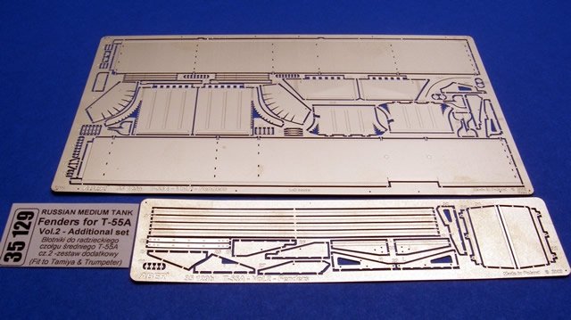 Aber 35129 Blotniki do radzieckiego czolgu sredniego T-55A cz.2 zestaw dodatkowy (TAM,TRU) 1/35