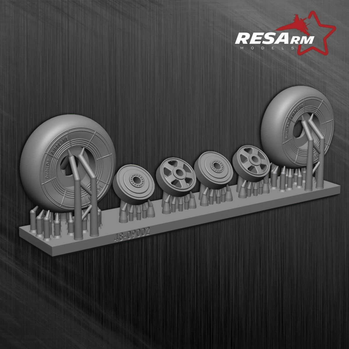 RESARM 48-09002 Bristol Beaufighter - Wheels under load (3D resin printing) 1/48