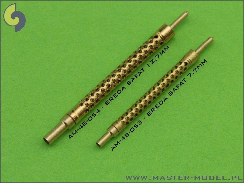 Master AM-48-053 Italian machine gun Breda SAFAT 7,7mm barrels (2pcs) 1/48 – immagine 5