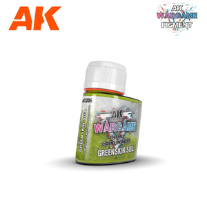 AK Interactive AK1205 GREENSKIN SOIL – Pigment liquide émail 35 ml