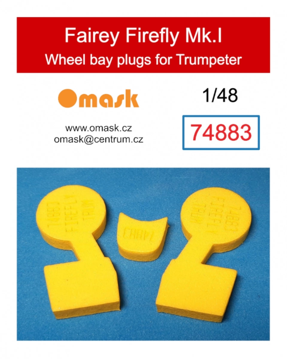 Omask 74883 Bouchons de puits de train d'atterrissage Fairey Firefly Mk.I (pour Trumpeter 05810) 1/48