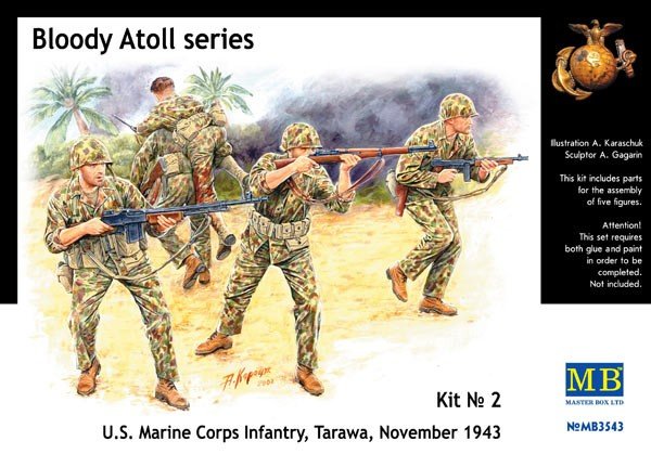 Master Box 3543 Infanterie du Corps des Marines des États-Unis, Tarawa novembre 1943 (1/35)