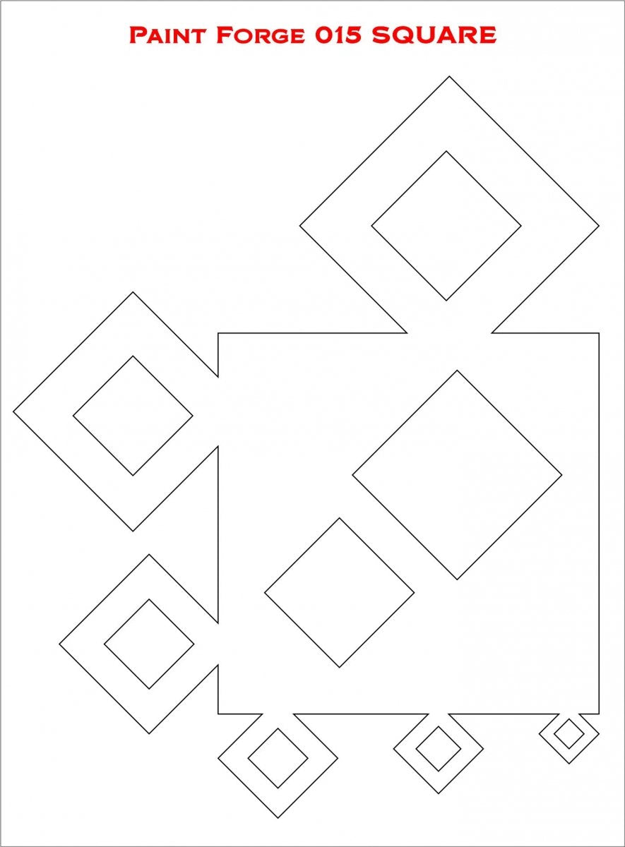Paint Forge PFST015M STENCIL - SQUARE – image 2