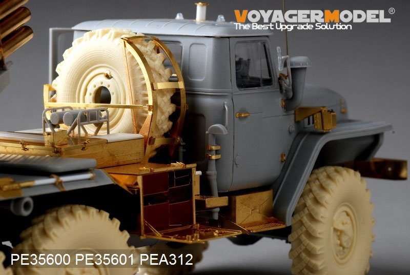Maquette Voyager PE35600 Lance-roquettes multiple russe moderne BM-21 Grad, version de base (début), pour TRUMPETER 01013, échelle 1/35 – image 3