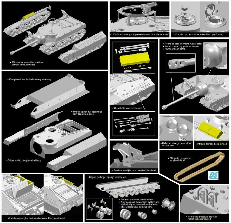 Dragon 6750 T28 Super Heavy Tank 1/35 – imagen 3