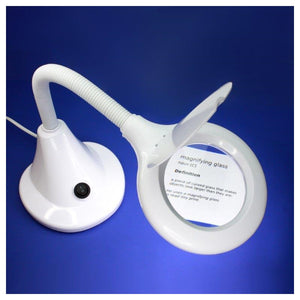 Lightcraft LC8082LED-EU LED Compact Flexi Magnifier Lamp (EU Plug) / Kompaktowa Giętka Lampka Powiększająca LED – zdjęcie 3