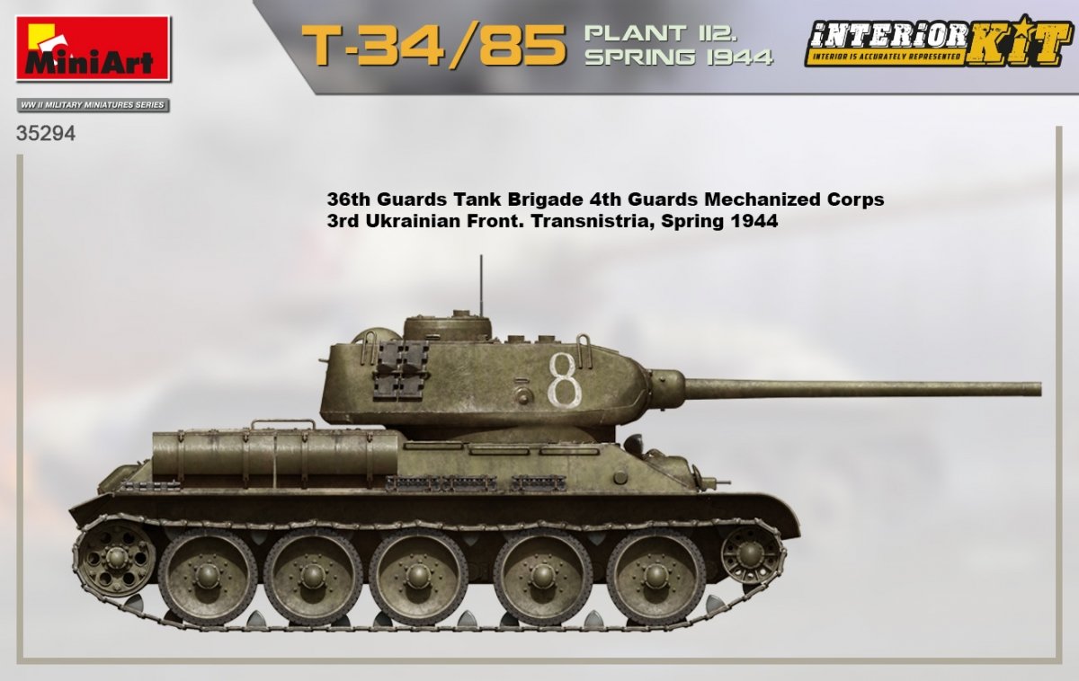 MiniArt 35294 T-34/85 PLANT 112. SPRING 1944. INTERIOR KIT 1/35 – Bild 4