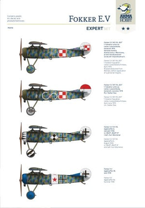 Arma Hobby 70012 Fokker E.V Expert Set 1/72 – zdjęcie 3