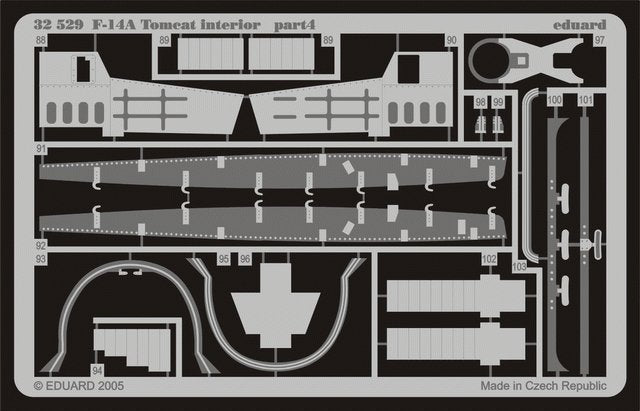 Eduard 32529 F-14A interior 1/32 Tamiya – immagine 3