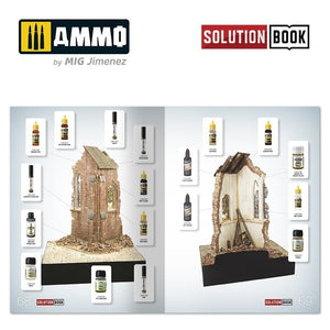 AMMO of Mig Jimenez 6510 How to Paint Brick Buildings. Colors &amp;amp; Weathering System Solution Book (Multilingual) – Bild 7