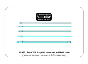 Aber 16055 Set of US Army MS antennas to MP-48 base 1/16 – immagine 7