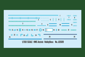 Hobby Boss 83509 Sous-marin de classe HMS Astute (1/350) – image 3