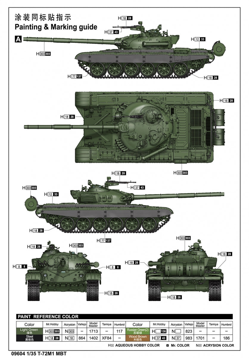 Trumpeter 09604 T-72M1 MBT 1/35 – Bild 3