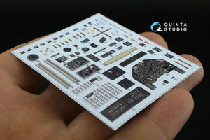 Quinta Studio QD32087 Ju87 D/G 3D-Printed &amp;amp; colored Interior on decal paper (Trumpeter) 1/32 – image 12