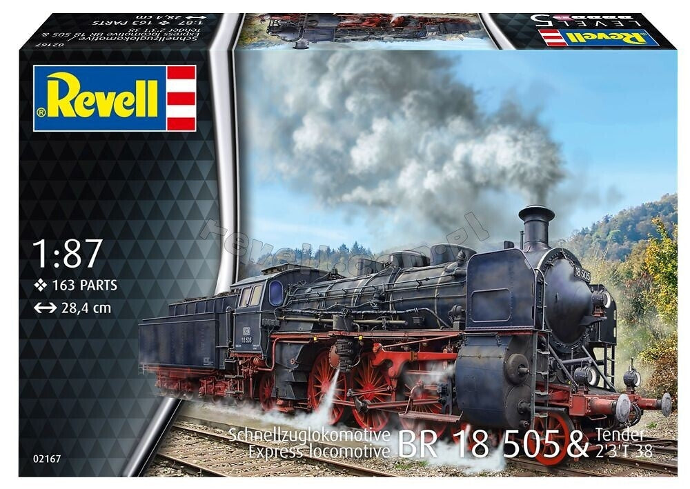 Revell 02167 Schnellzuglokomotive BR 18 505 z Tender 2&amp;#39;3&amp;#39; T38 1/87 – Bild 2