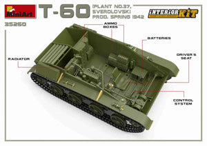MiniArt 35260 T-60 PLANT N.37, SVERDLOVSK PROD. SPRING 1942. INTERIOR KIT 1/35 – zdjęcie 13