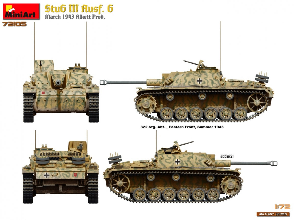 MiniArt 72105 StuG III Ausf. G March 1943 Prod. 1/72 – Bild 16