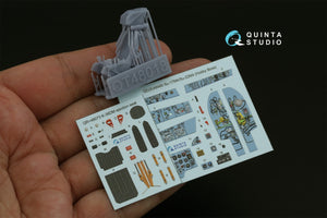 Quinta Studio QD+48480 Su-17M4/Su-22M4 3D-Printed &amp;amp; coloured Interior on decal paper (Hobby Boss) (with 3D-printed resin parts) 1/48 – zdjęcie 2