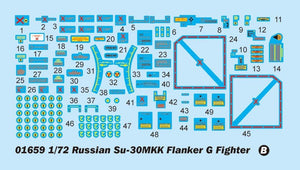 Trumpeter 01659 Russian Su-30MKK Flanker G 1/72 – imagen 19