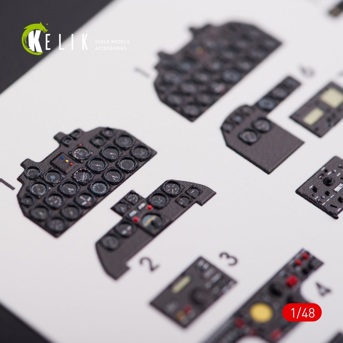 KELIK K48013 F-82 (F,G) &amp;quot;TWIN MUSTANG&amp;quot; INTERIOR 3D DECALS FOR MODELSVIT KIT 1/48 – imagen 4