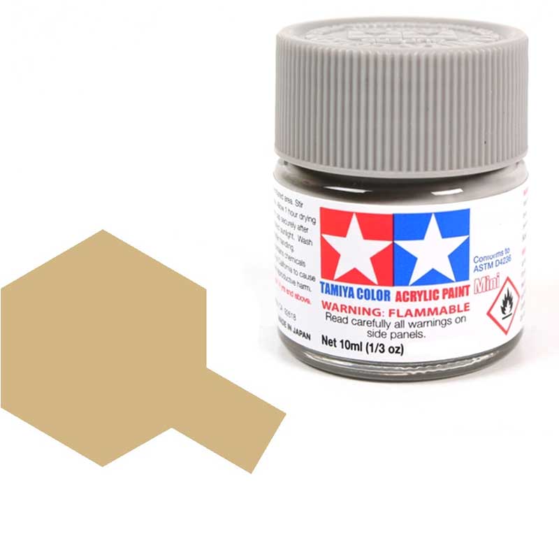 Peinture acrylique Tamiya XF78 Pont en bois beige (81778) 10 ml