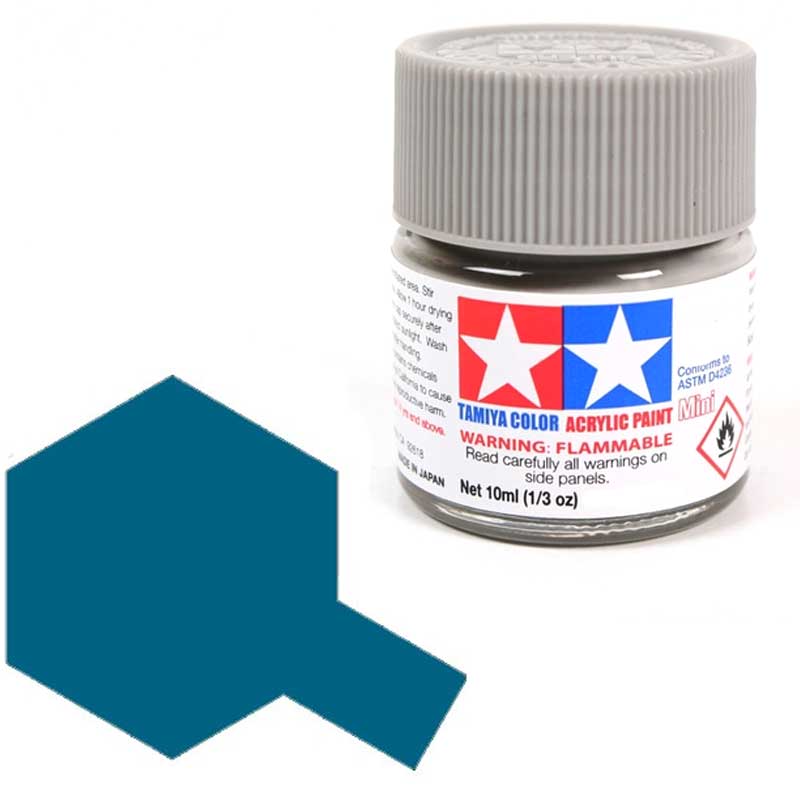Peinture acrylique Tamiya X13 Bleu Métallisé (81513) 10 ml