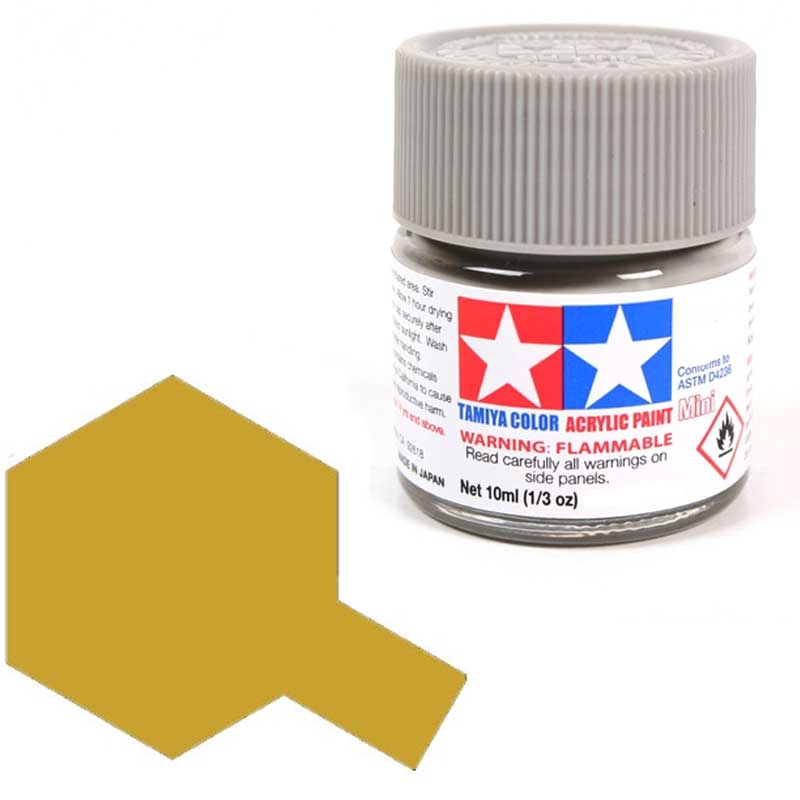 Peinture acrylique Tamiya X12 Feuille d'or (81512) 10 ml