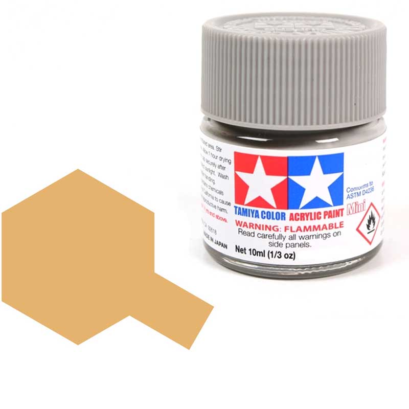Tamiya 81793 Peinture acrylique Mini XF-93 Brun clair (DAK 1942) 10 ml