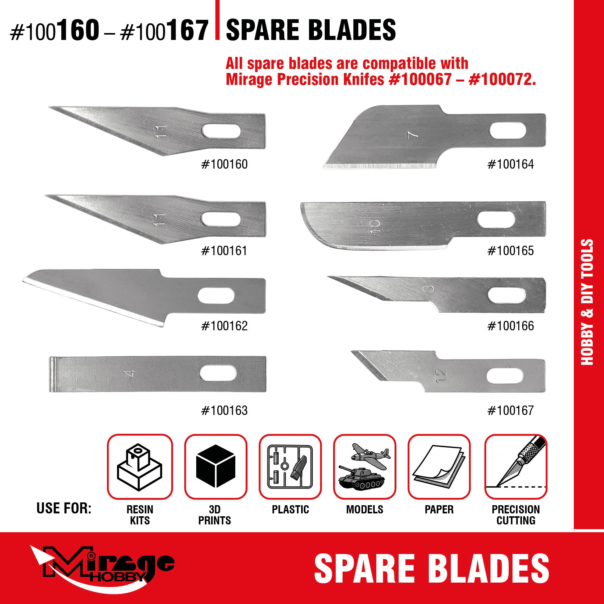 Mirage 100160 Precision Point Blade (10 pcs) – Bild 3