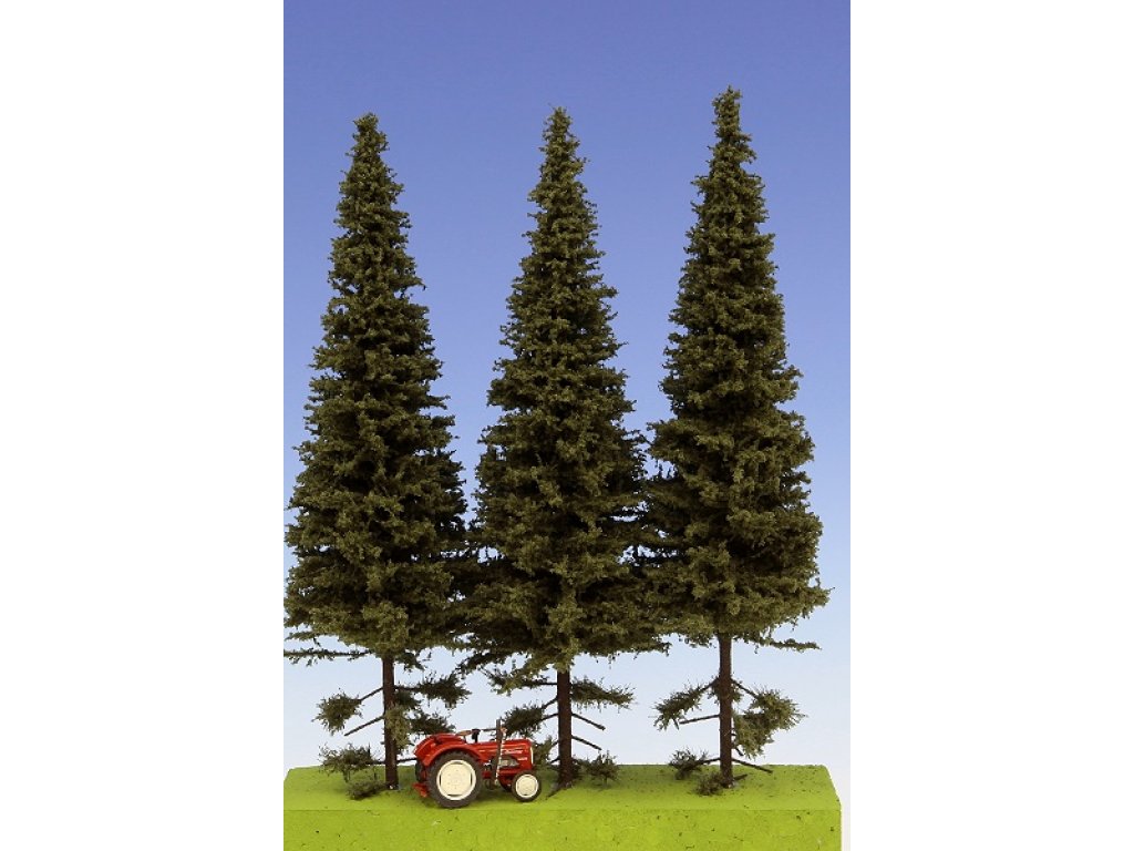 Model Scene SK202 Spruce with Short Trunk 18/22cm (3pcs)