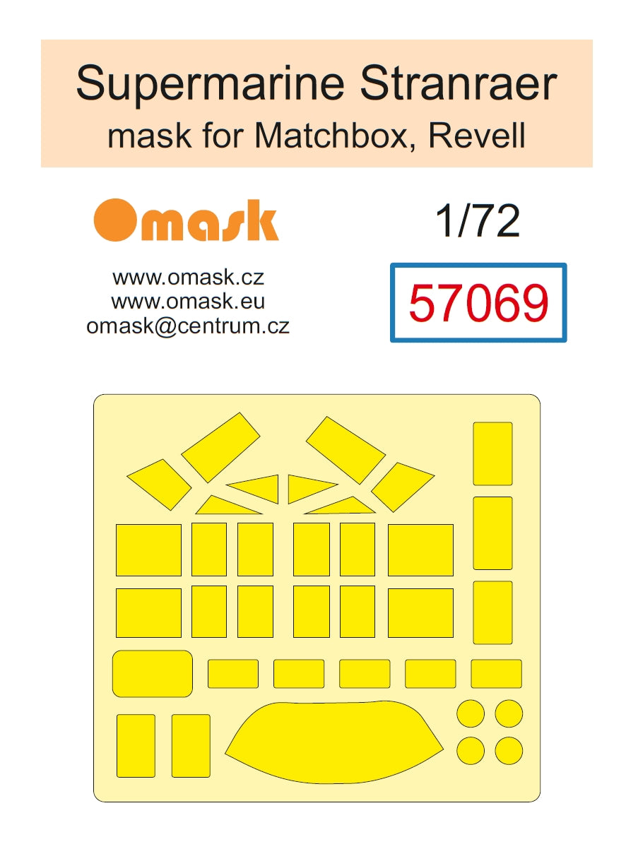 Omask 57069 1/72 Supermarine Stranraer Mask (for Matchbox, Revell) 1/72