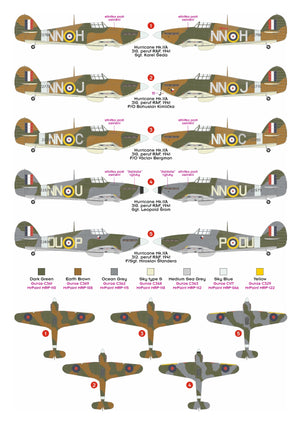 Omask 23050 Hurricane Mk.IIa masks (for 32MN001 MN-Hobby) 1/32 – Bild 2