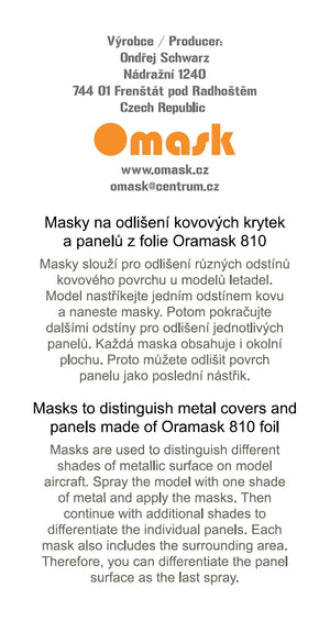 Omask 14013 F-86F-30 masks for panels (Hasegawa) 1/48 – Bild 3