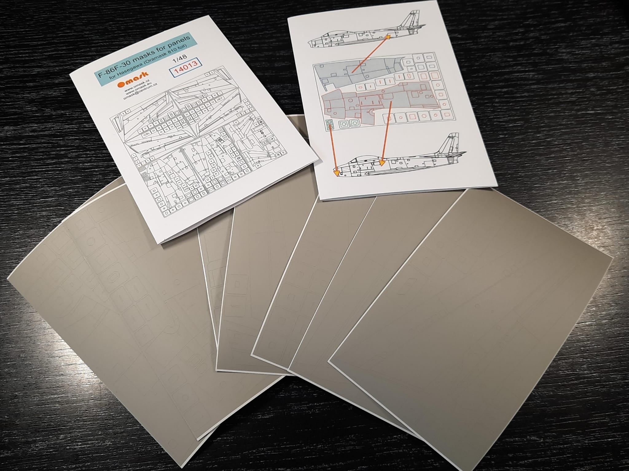 Omask 14013 F-86F-30 masks for panels (Hasegawa) 1/48 – Bild 6